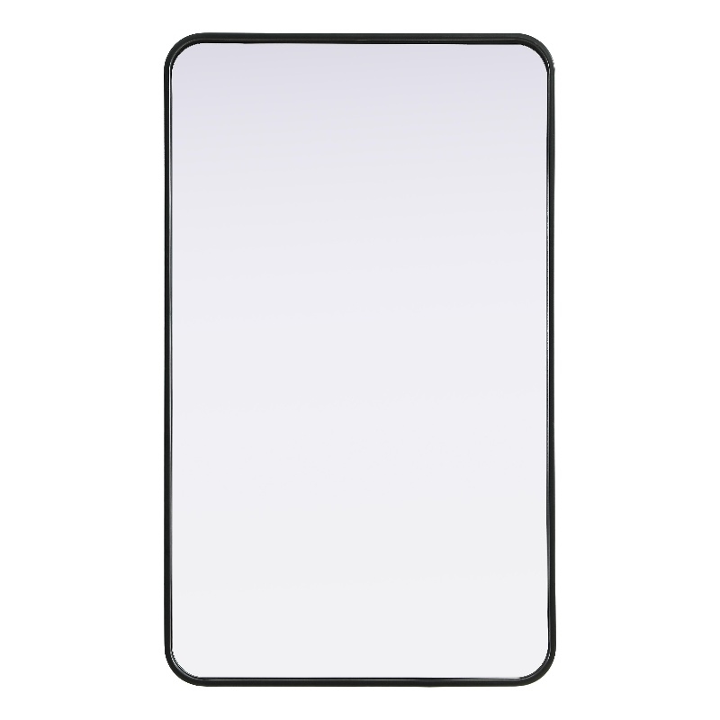 Elegant Decor Contour Metal Rectangle Mirror 24X40