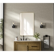 Elegant Decor Contour Metal Rectangle Mirror 24X40