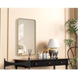 Elegant Decor Contour Metal Rectangle Mirror 24X40