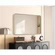 Elegant Decor Contour Metal Rectangle Mirror 24X40