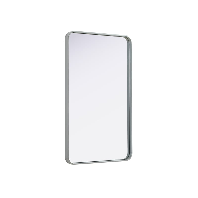 Elegant Decor Contour Metal Rectangle Mirror 24X40