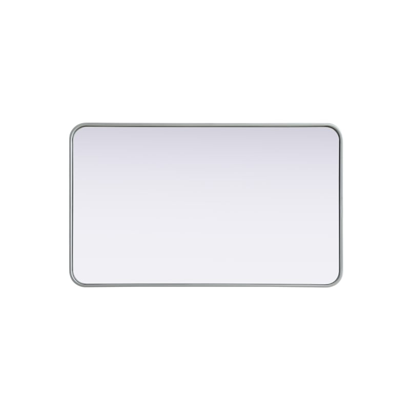 Elegant Decor Contour Metal Rectangle Mirror 24X40