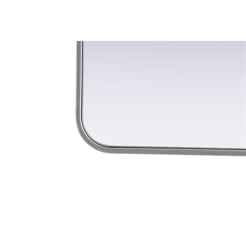 Elegant Decor Contour Metal Rectangle Mirror 24X40
