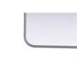 Elegant Decor Contour Metal Rectangle Mirror 24X40
