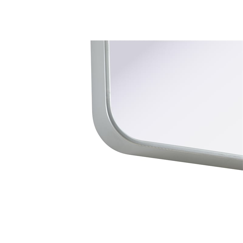 Elegant Decor Contour Metal Rectangle Mirror 24X40