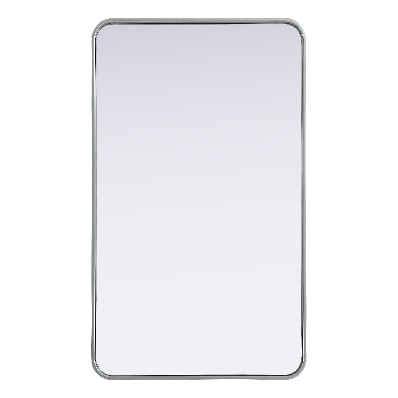 Elegant Decor Contour Metal Rectangle Mirror 24X40