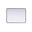 Elegant Decor Contour Metal Rectangle Mirror 27X36