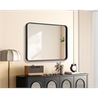 Elegant Decor Contour Metal Rectangle Mirror 27X36