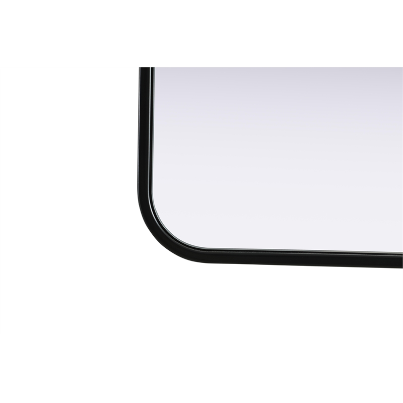 Elegant Decor Contour Metal Rectangle Mirror 27X36