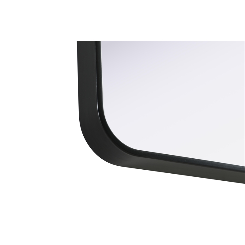 Elegant Decor Contour Metal Rectangle Mirror 27X36