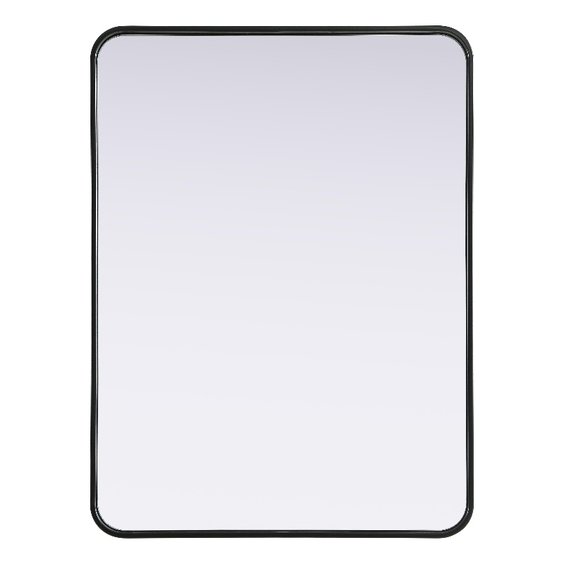 Elegant Decor Contour Metal Rectangle Mirror 27X36