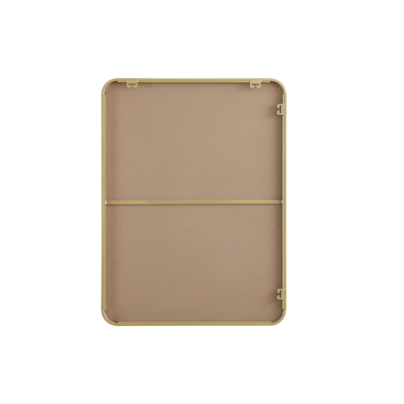 Elegant Decor Contour Metal Rectangle Mirror 27X36