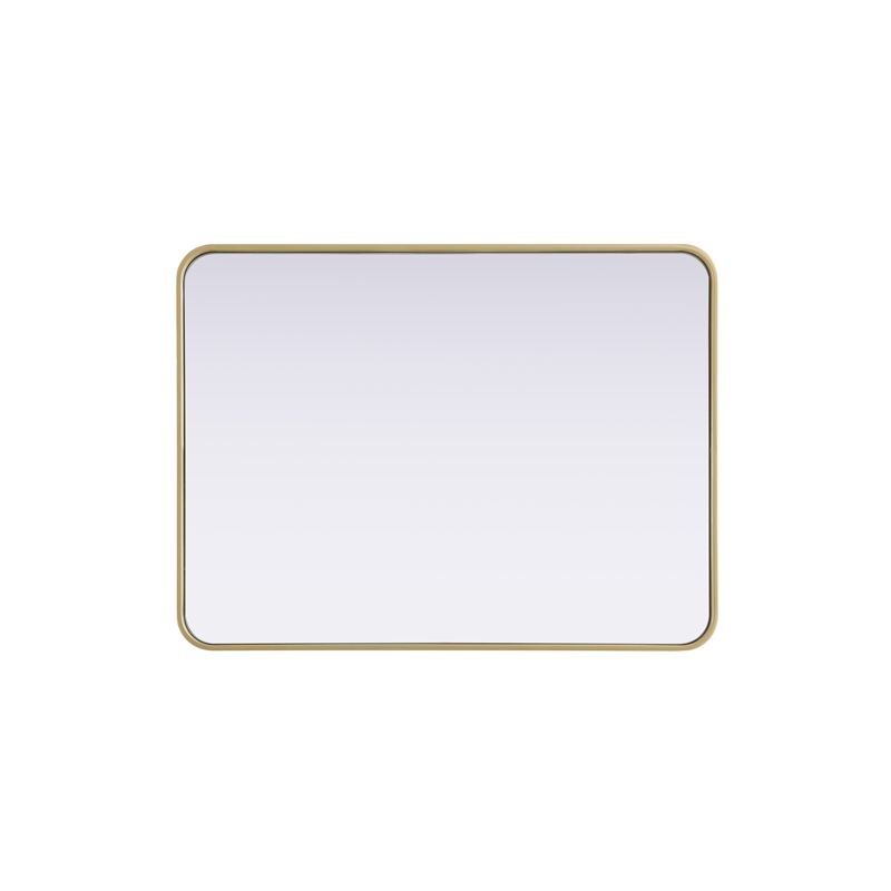 Elegant Decor Contour Metal Rectangle Mirror 27X36