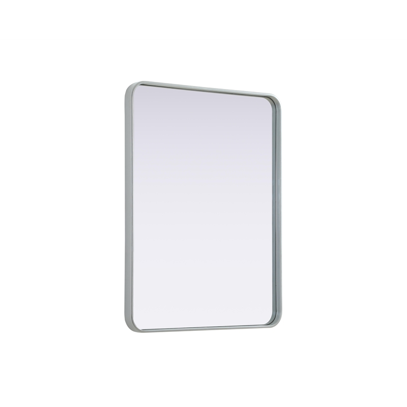 Elegant Decor Contour Metal Rectangle Mirror 27X36