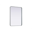 Elegant Decor Contour Metal Rectangle Mirror 27X36