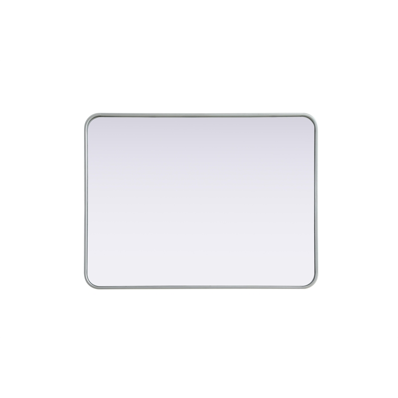 Elegant Decor Contour Metal Rectangle Mirror 27X36