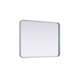 Elegant Decor Contour Metal Rectangle Mirror 27X36