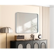 Elegant Decor Contour Metal Rectangle Mirror 27X36