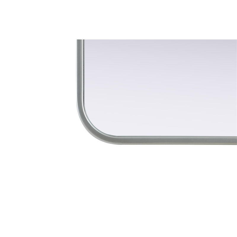 Elegant Decor Contour Metal Rectangle Mirror 27X36