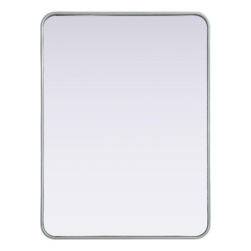 Elegant Decor Contour Metal Rectangle Mirror 27X36