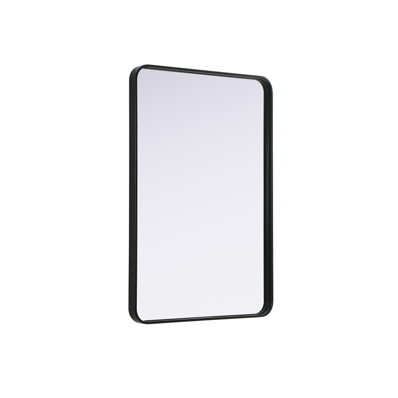 Elegant Decor Contour Metal Rectangle Mirror 27X40