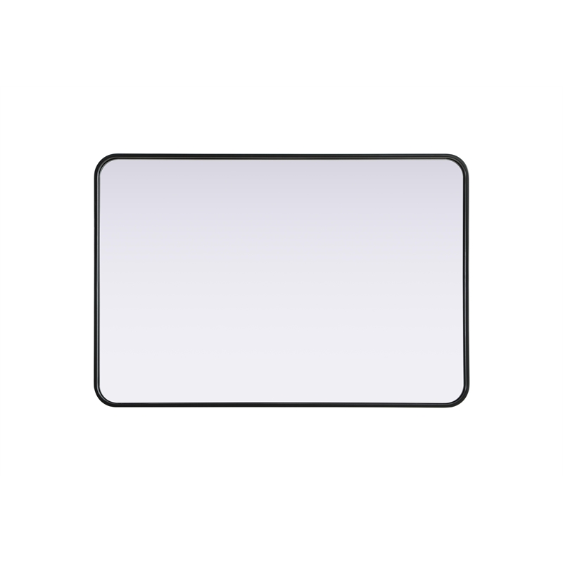 Elegant Decor Contour Metal Rectangle Mirror 27X40