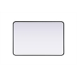 Elegant Decor Contour Metal Rectangle Mirror 27X40