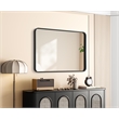 Elegant Decor Contour Metal Rectangle Mirror 27X40
