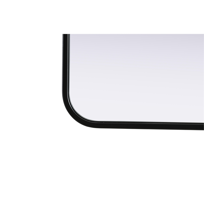 Elegant Decor Contour Metal Rectangle Mirror 27X40