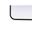 Elegant Decor Contour Metal Rectangle Mirror 27X40
