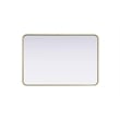 Elegant Decor Contour Metal Rectangle Mirror 27X40