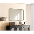 Elegant Decor Contour Metal Rectangle Mirror 27X40