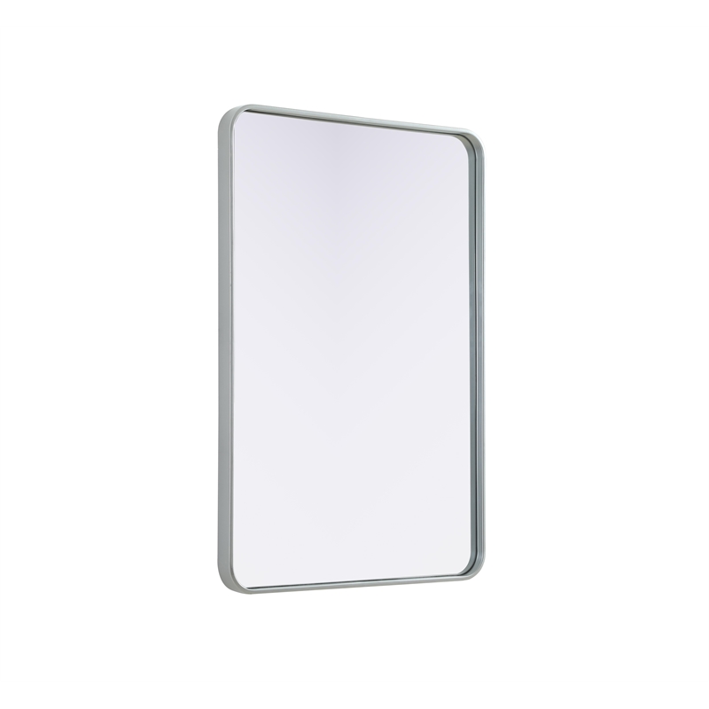 Elegant Decor Contour Metal Rectangle Mirror 27X40