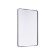 Elegant Decor Contour Metal Rectangle Mirror 27X40