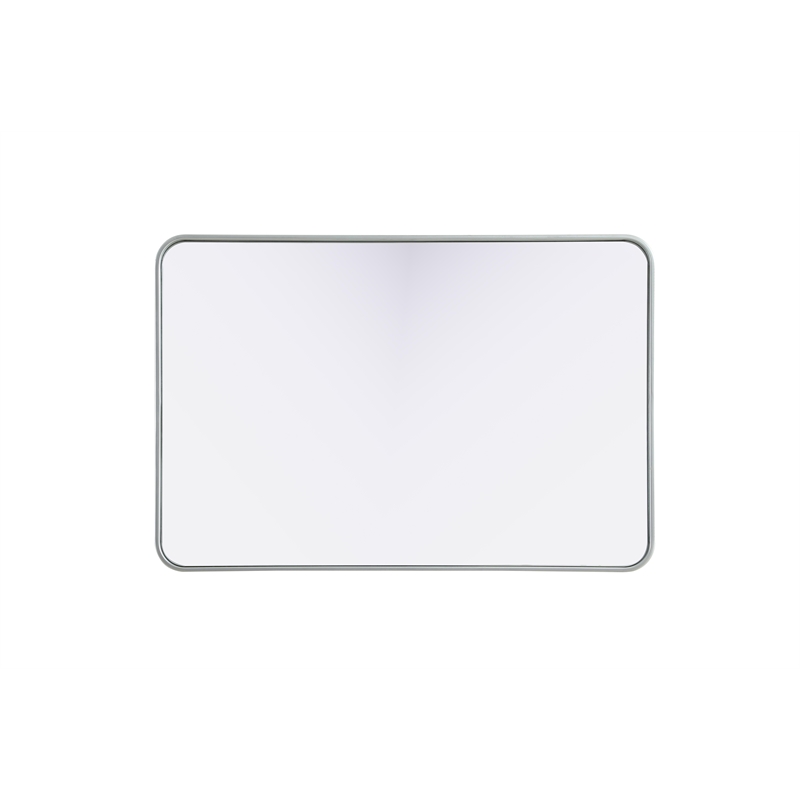 Elegant Decor Contour Metal Rectangle Mirror 27X40