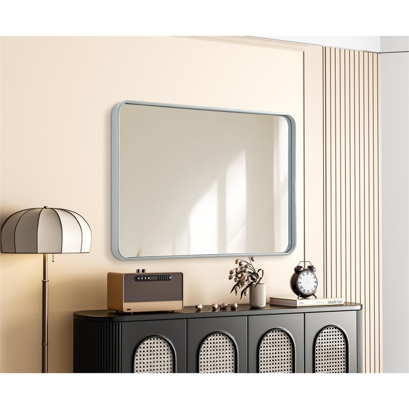Elegant Decor Contour Metal Rectangle Mirror 27X40