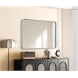 Elegant Decor Contour Metal Rectangle Mirror 27X40