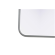 Elegant Decor Contour Metal Rectangle Mirror 27X40