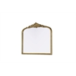 Elegant Decor Naomi Vintage Resin Mirror 33X30 in Antique Brass