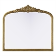 Elegant Decor Naomi Vintage Resin Mirror 33X30 in Antique Brass