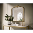 Elegant Decor Naomi Vintage Resin Mirror 33X36 in Antique Brass