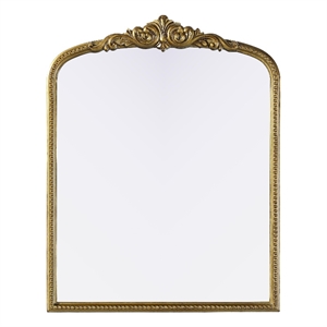 Elegant Decor Naomi Vintage Resin Mirror 33X42 in Antique Brass