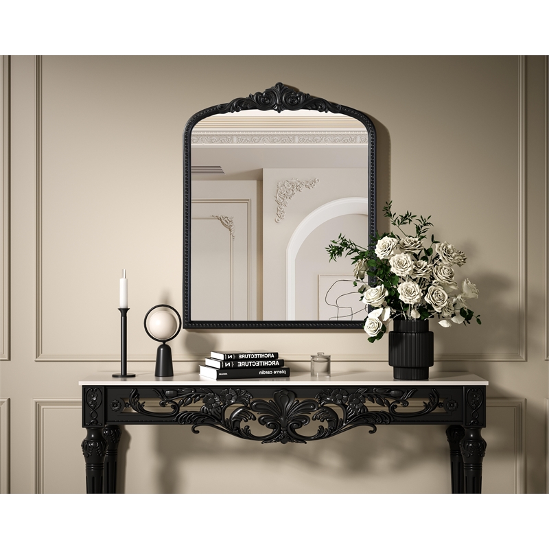 Elegant Decor Naomi Vintage Resin Mirror 33X42 in Vintage Bronze