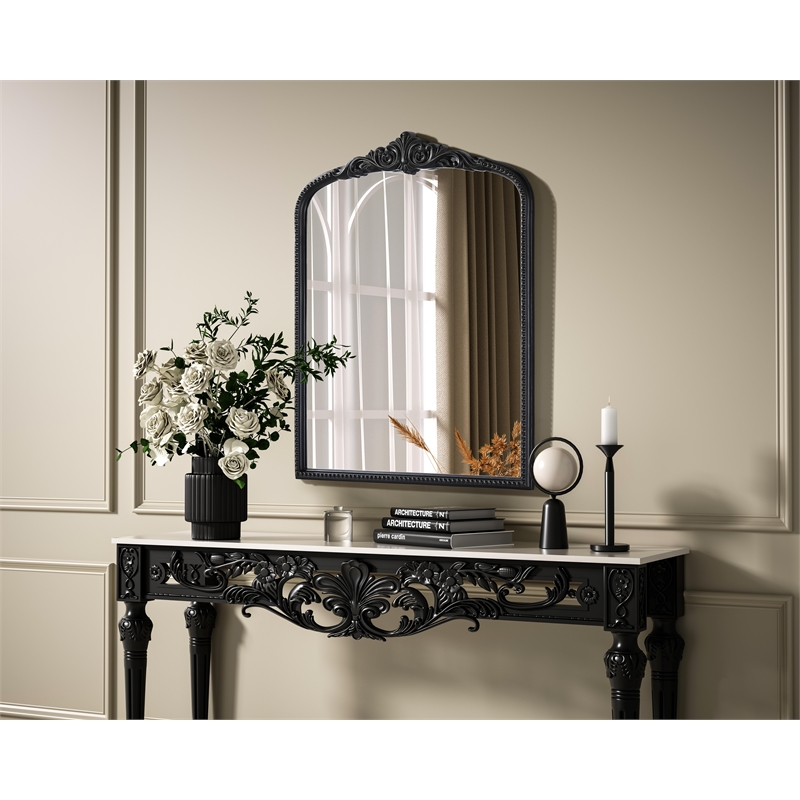 Elegant Decor Naomi Vintage Resin Mirror 33X42 in Vintage Bronze