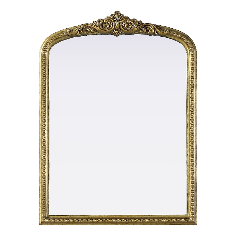 Elegant Decor Naomi Vintage Resin Mirror 22X30 in Antique Brass