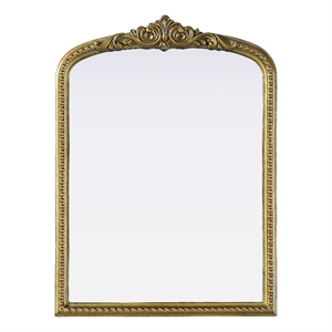 Elegant Decor Naomi Vintage Resin Mirror 22X30 in Antique Brass