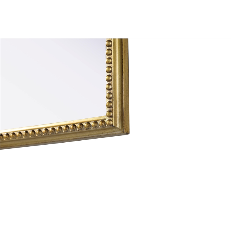 Elegant Decor Naomi Vintage Resin Mirror 22X36 in Antique Brass