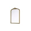 Elegant Decor Naomi Vintage Resin Mirror 24X36 in Antique Brass