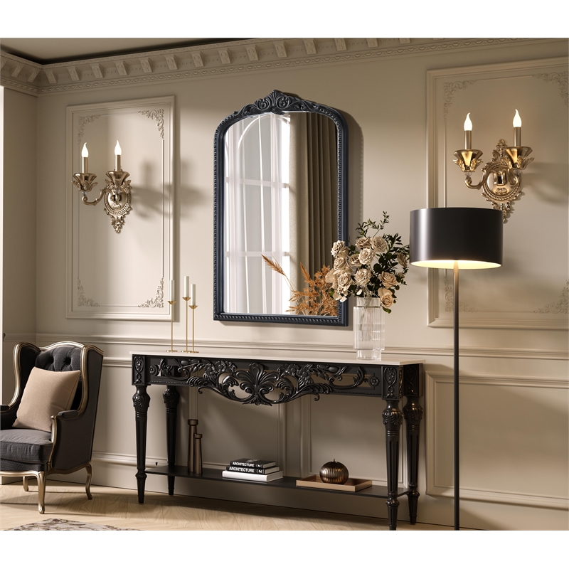 Elegant Decor Naomi Vintage Resin Mirror 24X36 in Vintage Bronze