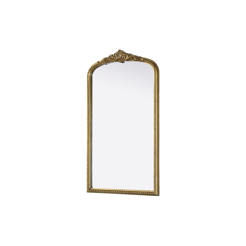 Elegant Decor Naomi Vintage Resin Mirror 24X42 in Antique Brass